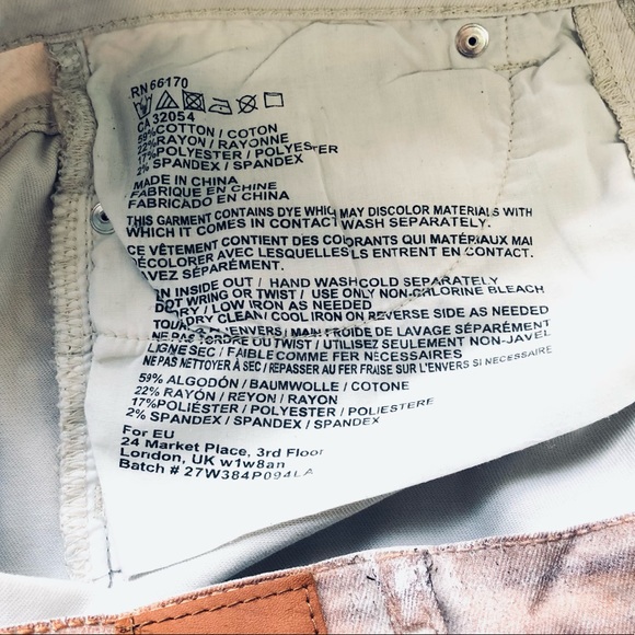 Discounted shipping! BDG copper metallic foil ankle jeans - Picture 8 of 9